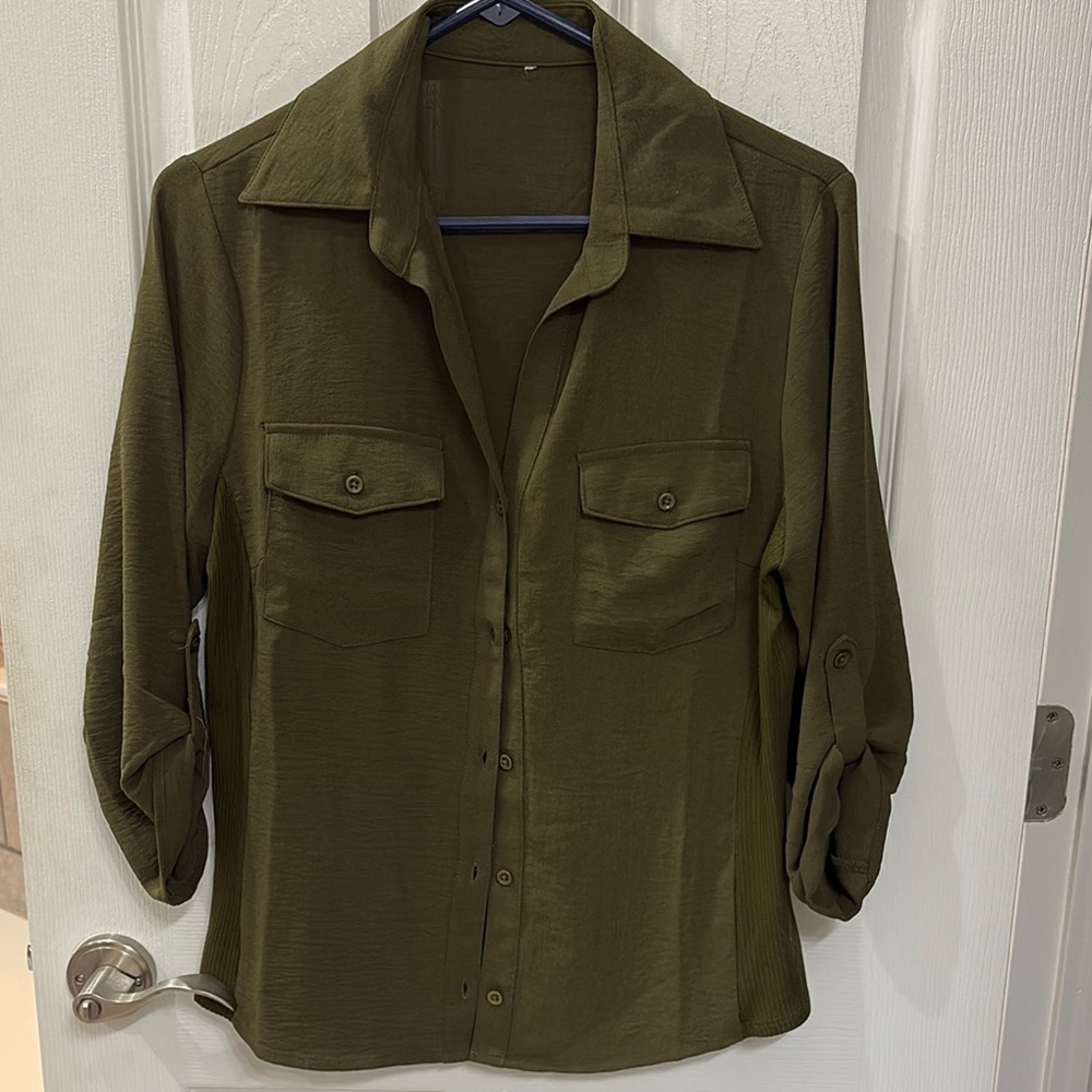 Olive Green Top
